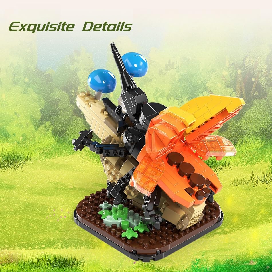 JVAVNE Insect Animal Building Blocks Set, Micro Beetle Animals Building Kit - Image 4