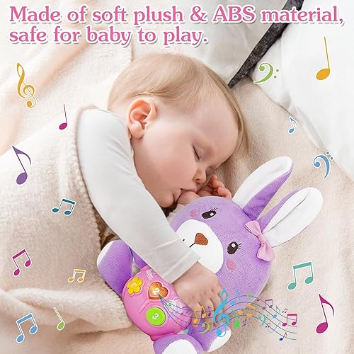 Miniatura 3 de Regalos de Pascua para bebés para niñas y niños Conejito de Pascua de peluche Juguetes musicales para bebés Juguetes de Pascua para bebés de 6 a 12