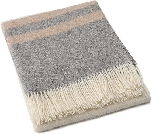 Miniatura 27 de Superfine - Manta de lana de alpaca – Manta ligera de lana merino de alpaca para uso en interiores o exteriores Manta de lana de alpaca peruana