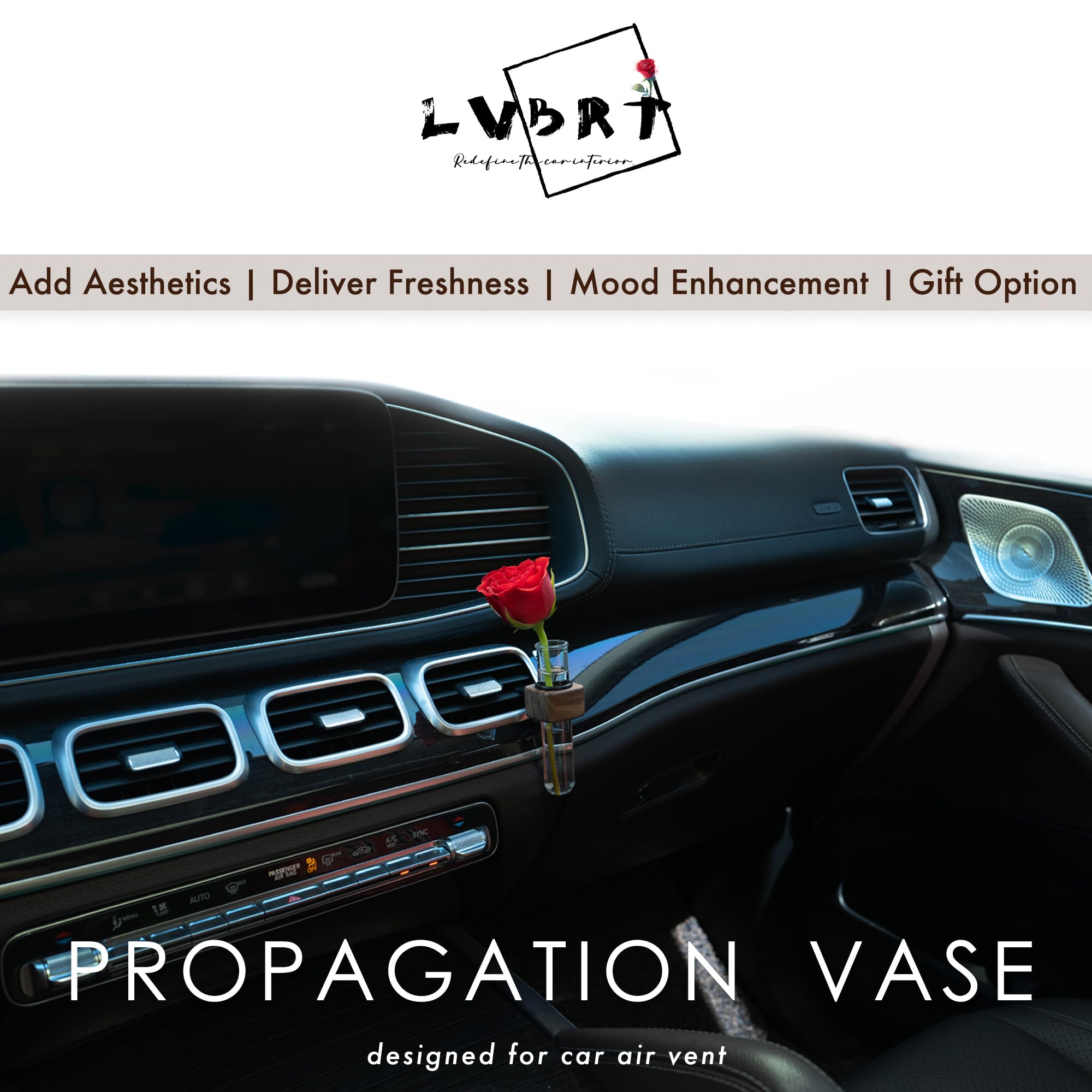 Amazon.com: LVBRT Car Flower Vase, Dashboard Decorations for