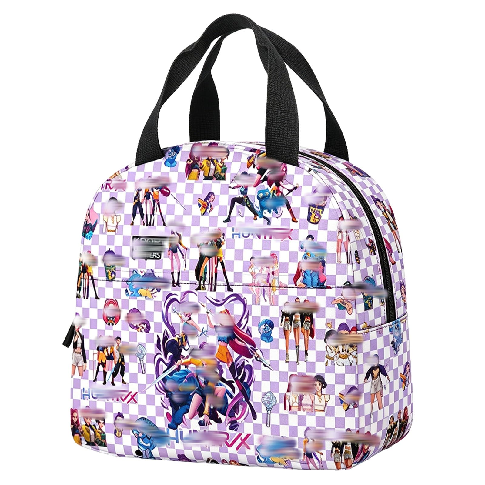 yumcute Lunch Bag,Cartoon Insulated Pack Lunch Box Stch Lunch Box Cooler Box Meal Prep Containers Girls Lunch Bag Kids for Work School Picnic Travel Beach