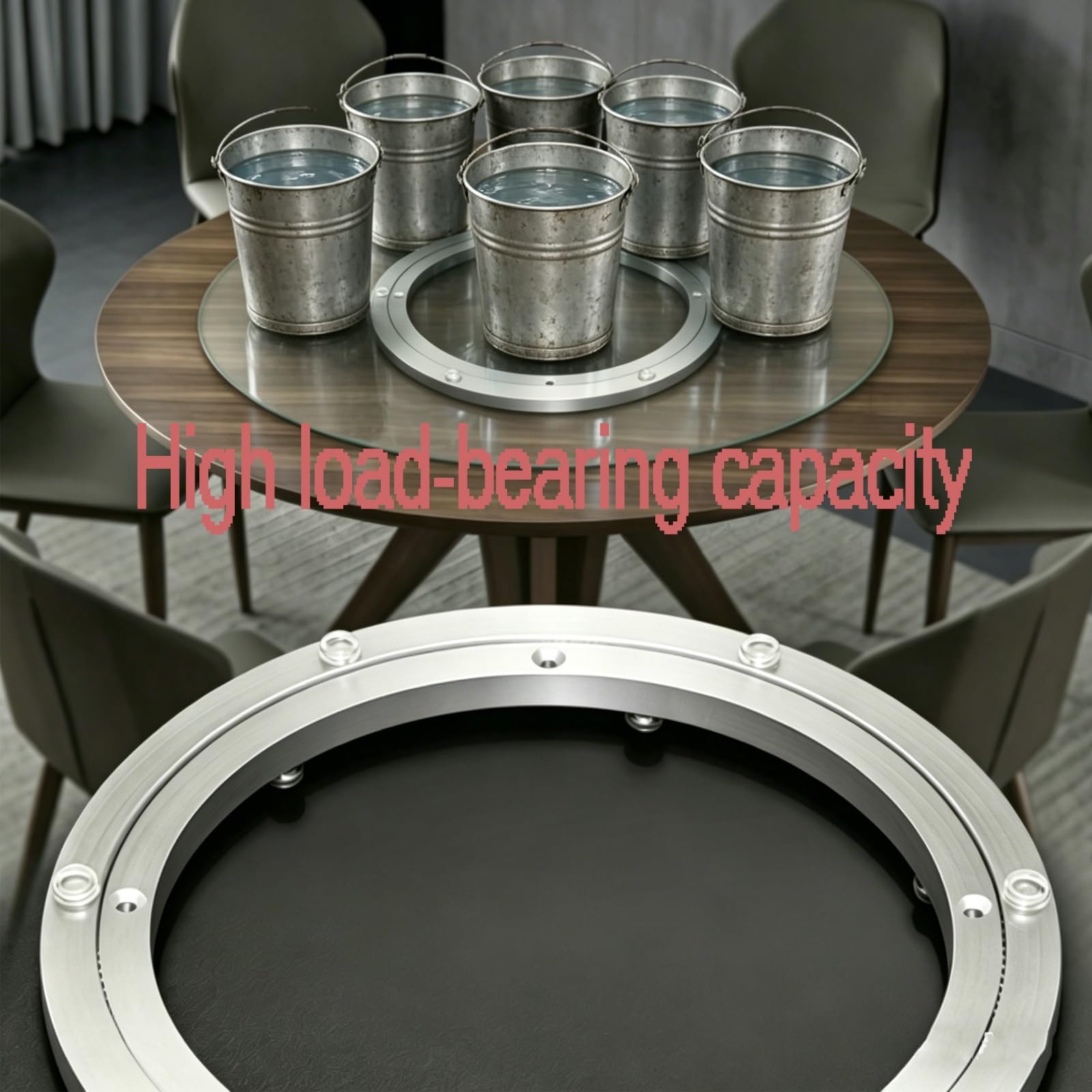 Plattenspielerlager,Drehbare Basis,Robuste Lazy Susan-Rotation AusAluminium