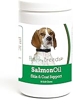 Vista 67 de Healthy Breeds Golden Retriever - Aceite de salmón masticable suave, 90