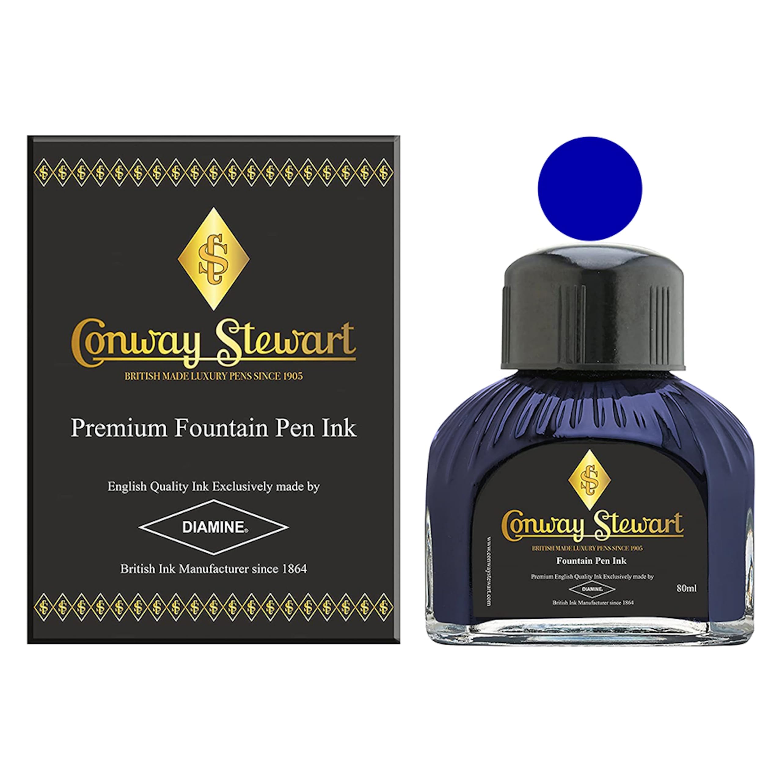 Conway Stewart Fountain Pen Bottle Ink - Sapphire Blue