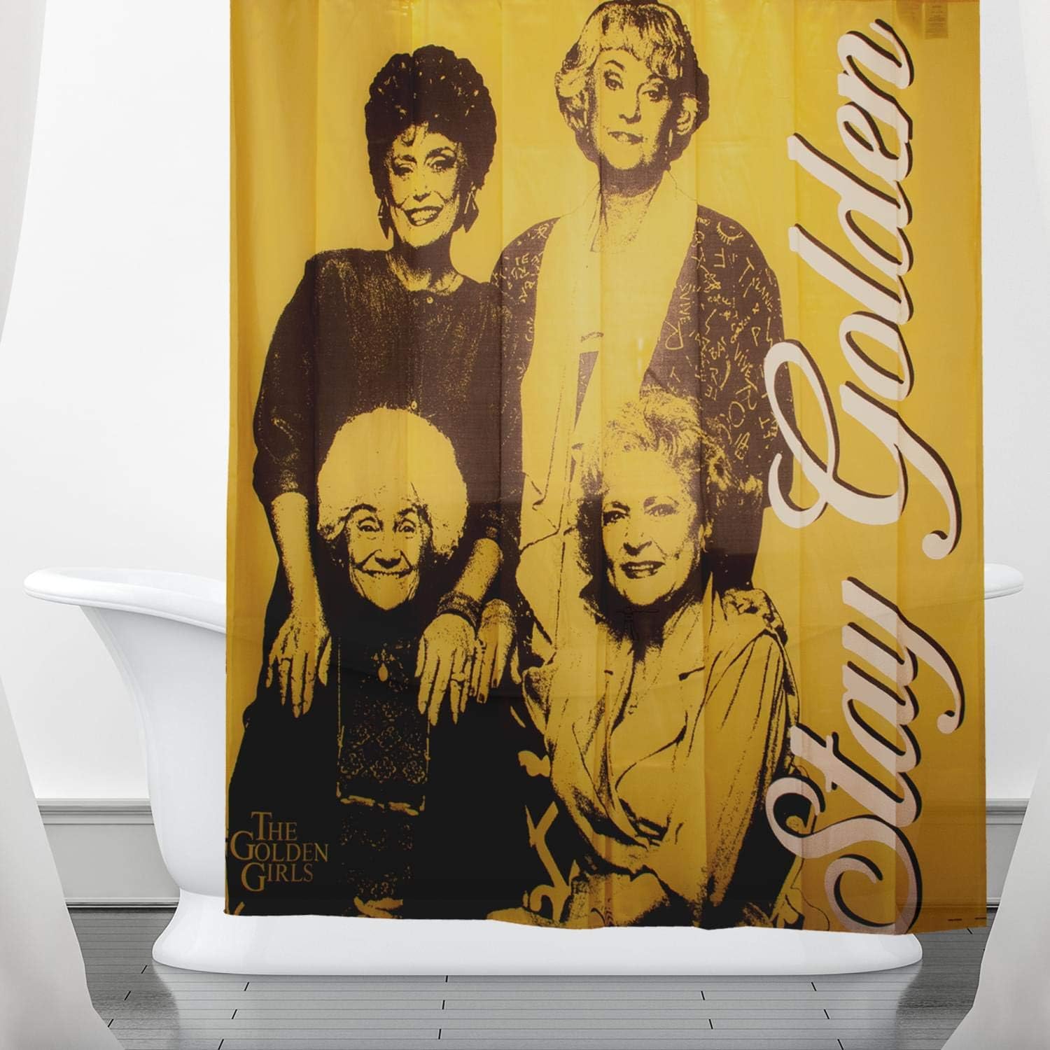 JUST FUNKY Golden Girls Collectibles | Stay Golden Shower Polyester Curtain