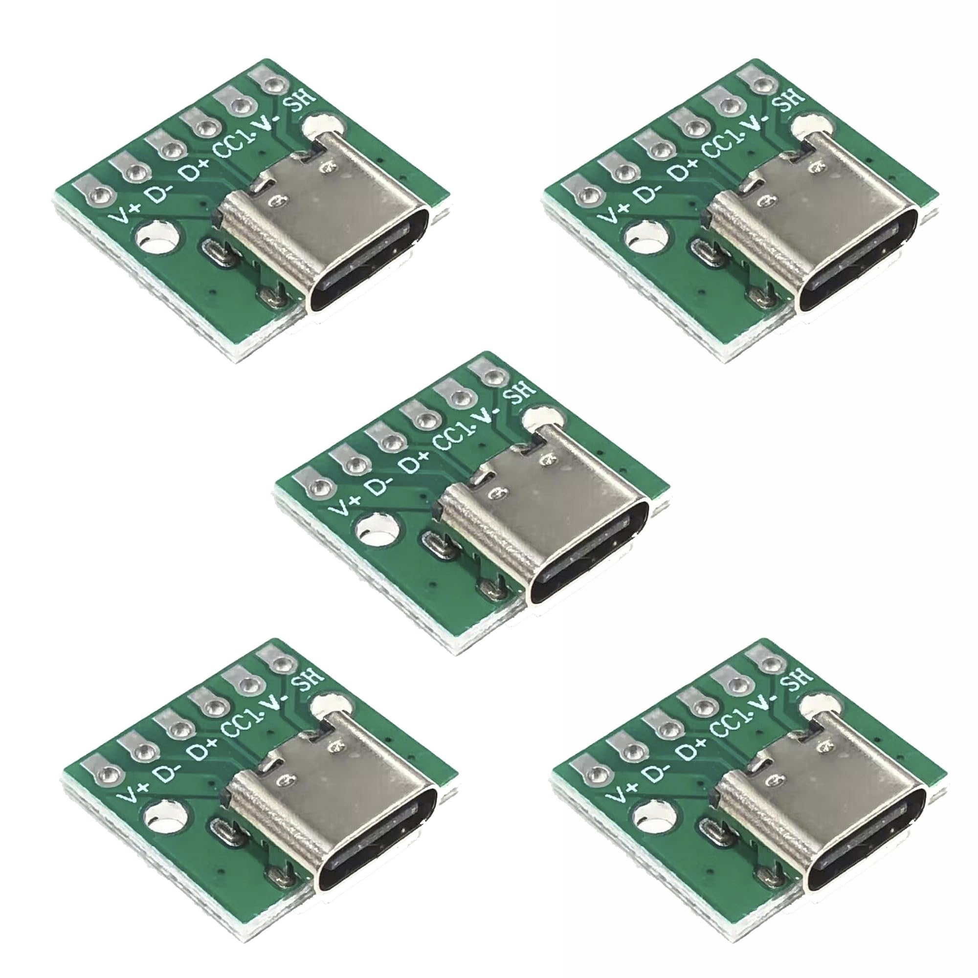 【6本指連動 連射版 type-cポート 左右通用 透明な構造で 亜鉛合金製】 Amazon.co.jp: オーディオファン USB Type-C メスソケット 6Pアダプタ