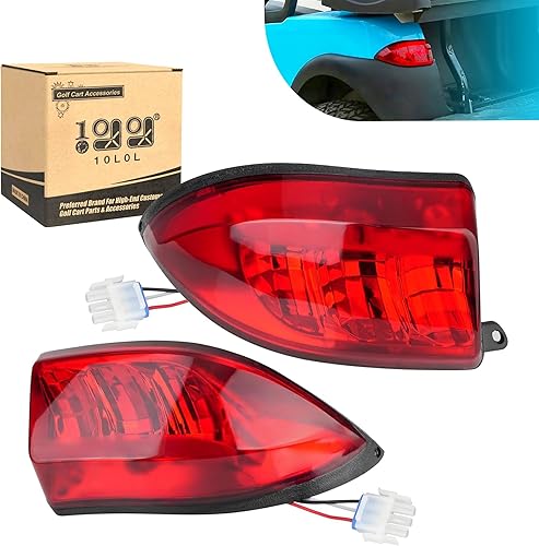 10L0L Luces traseras LED para carrito de golf para Club Car Precedent 2004 en adelante y Tempo 2018-Up, luces traseras laterales del conductor y