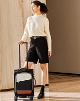 LOVEVOOK 55cm könnyű utazó bőrönd 4 kerékkel TSA zárral és laptop rekesszel 2