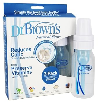 Dr. Browns Natural Flow Standard Polypropylene Bottle 4 oz - 3 Pack