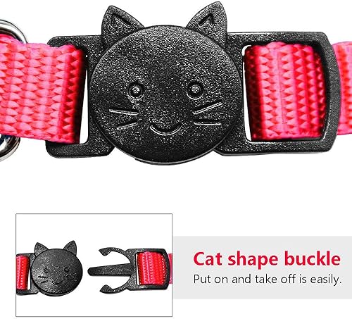 Miniatura 3 de Collar de gato hecho de nailon bordado y con cascabel personalizable