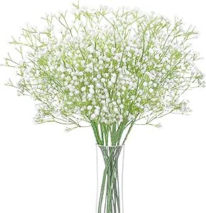 Gypsophila Finti 10 Pezzi - Fiori Artificiali Bianchi Per Matrimoni, Centrotavola E Decor Casa - Foto 6