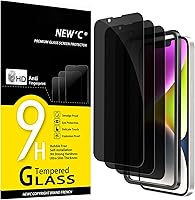 Vista 37 de NEW'C Paquete de 3 protectores de pantalla de privacidad para iPhone Air/iPhone 17 Air (6.5 pulgadas), película de vidrio templado antiespía