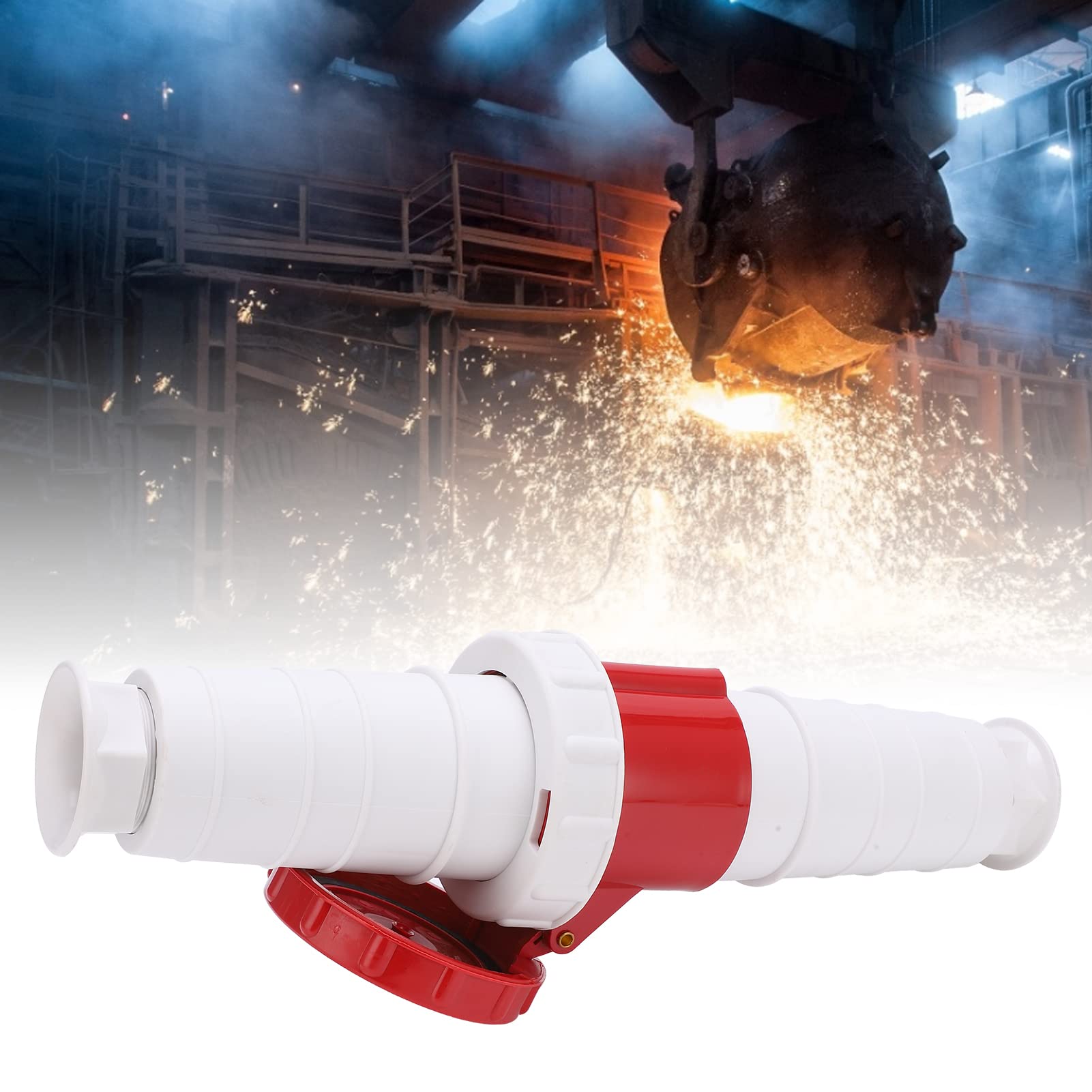 Connettore di alimentazione industriale trifase a 5 fili, spina e presa industriale a 5 poli IP67 63A 380-415V (3P + N + E) per applicazioni industriali e agricole