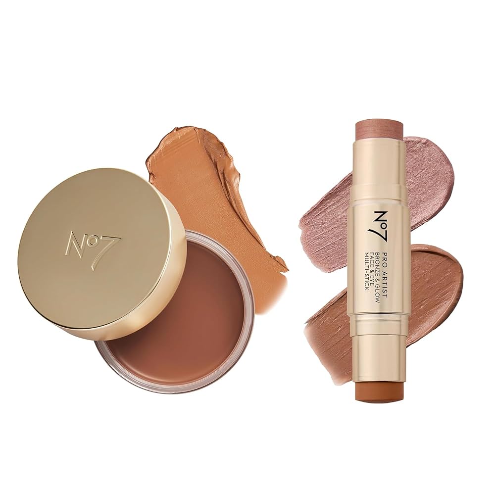 Amazon.com: No7 Pro Artist Glow & Sculpt Duo - Soft Glow
