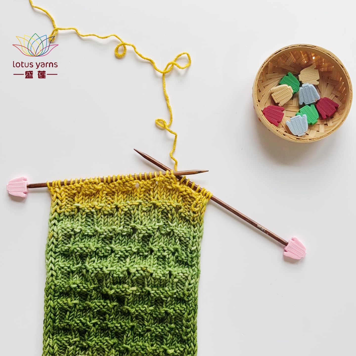 Lotus Yarns 10 Pcs Sweater Shaped Design Needle Point Protectors, Knitting Needle Stoppers Accessories for All Needle Sizes