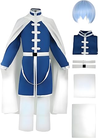 Himmel Cosplay Frieren Costume Adults Himmel Full Uniform Wig Cloak Anime Frieren Costume Halloween Men Outfits