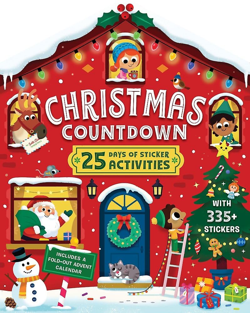 Christmas Countdown: 25 Days of Sticker Activities; 300 Stickers + Advent Calendar