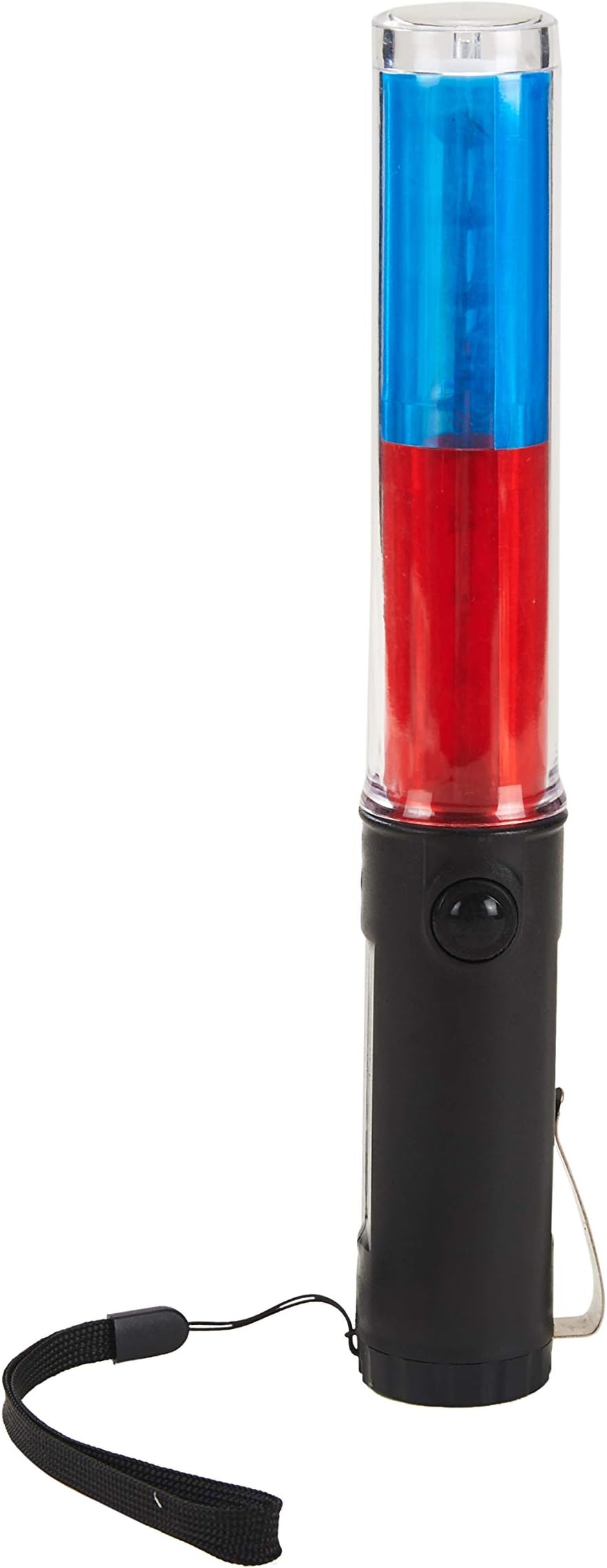 Holulo 10" Traffic Safety Baton Light, in 5 Red LED W/ 4 Flashing modes (Blinking and Steady-glow) For Parking Guides and Dog Walkers Safety (Red and Blue)