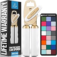 Vista 21 de Zulay Kitchen Abrelatas manual con abrebotellas con perilla giratoria