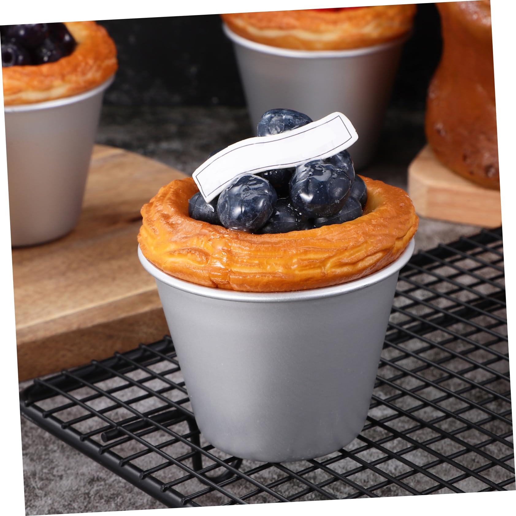 MAGICLULU 16 Moldes Para Tartas Tazas De Pudín Molde Para Hornear Moldes Para Tartas Moldes Para Magdalenas Moldes Para Tartas Suministros Para Tartas Moldes Para Magdalenas
