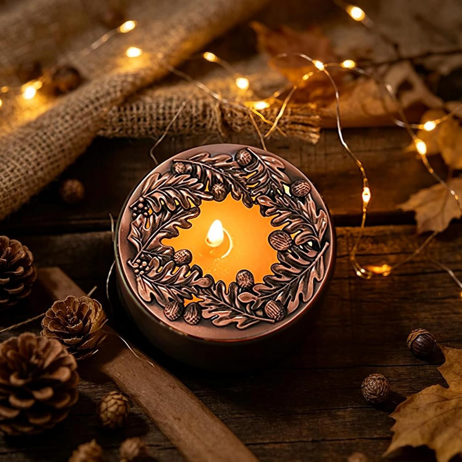 Lid Jar Candle Topper Scented Candles Cover Metal Candles Toppers to Burn Evenly Candle Lid Gifts for Candle Lover (1pcs)