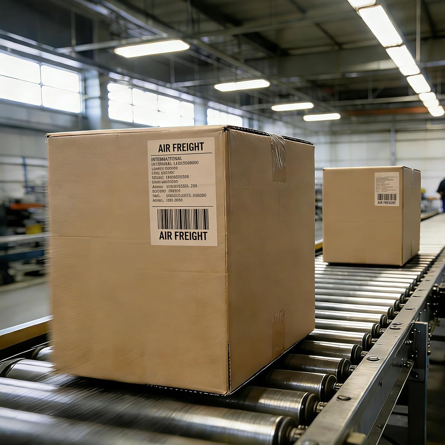 4×6 Direct Thermal Printer Labels Khaki Vinyl Shipping Labels Square Waterproof Self-Adhesive Perforated Mailing Label for UPS Package Business Postage Barcode 250 PCS - Image 8