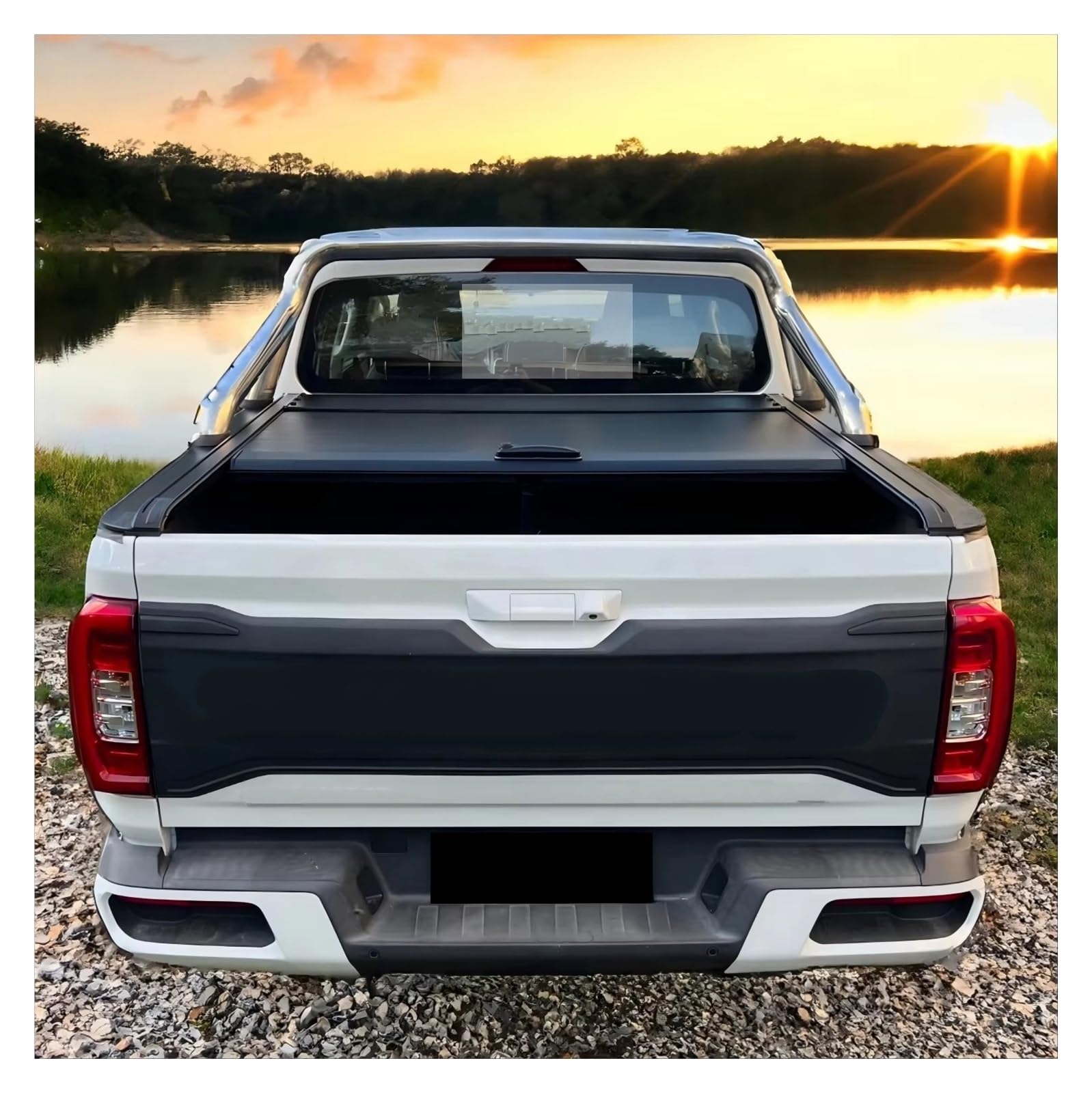Copertura del Bagagliaio Retrattile per GMC per Sierra Dual Cab Pickup Copertura Tonneau Retrattile Manuale