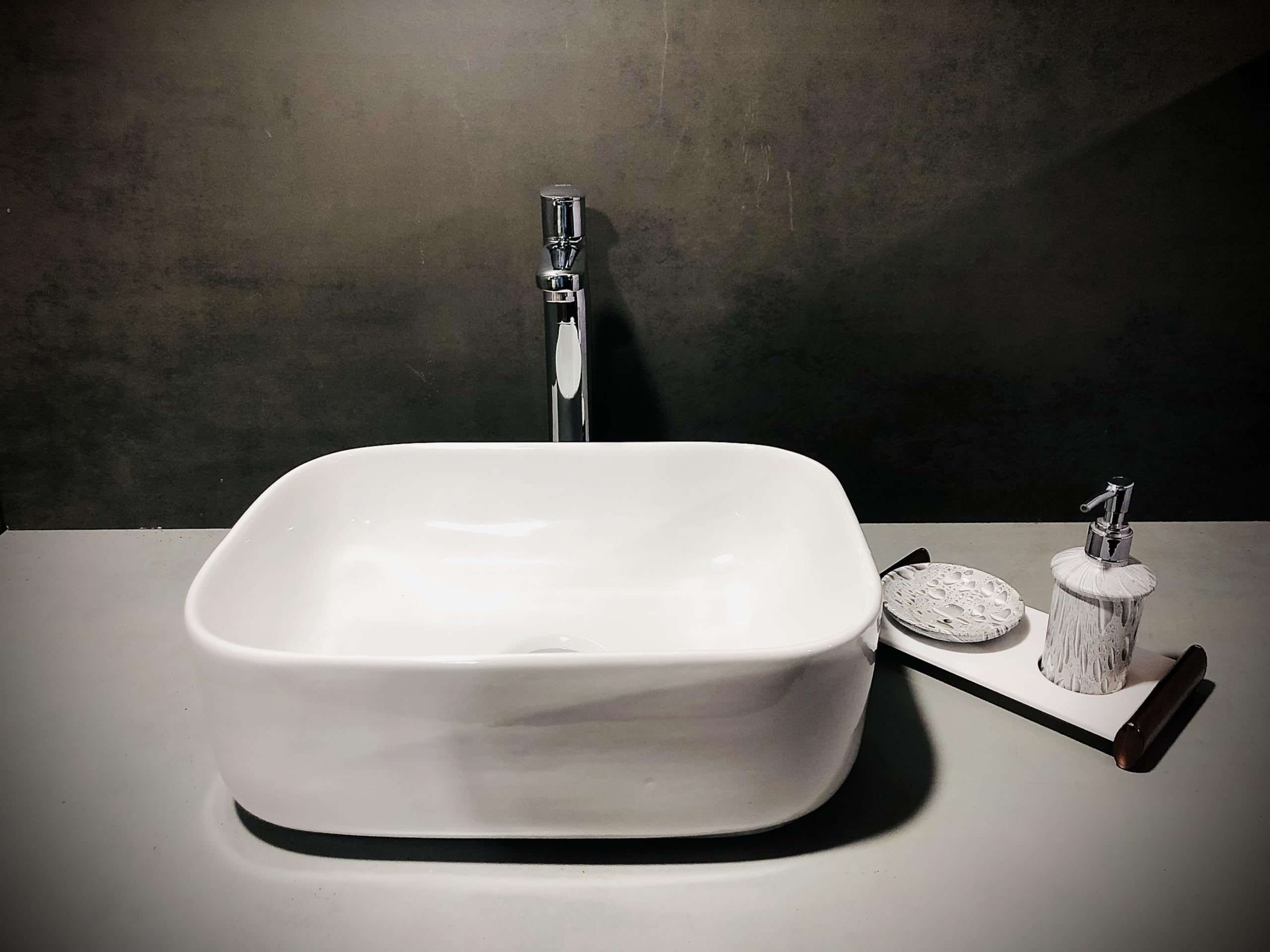 DELTA SANITARYWARE Table Top Premium Designer Ceramic Wash Basin (Up-White) (16 * 12 * 6) with Waste Pipe And Coupling Table Top Basin (B0D9KGQPLZ) Amazon Price History, Amazon Price Tracker