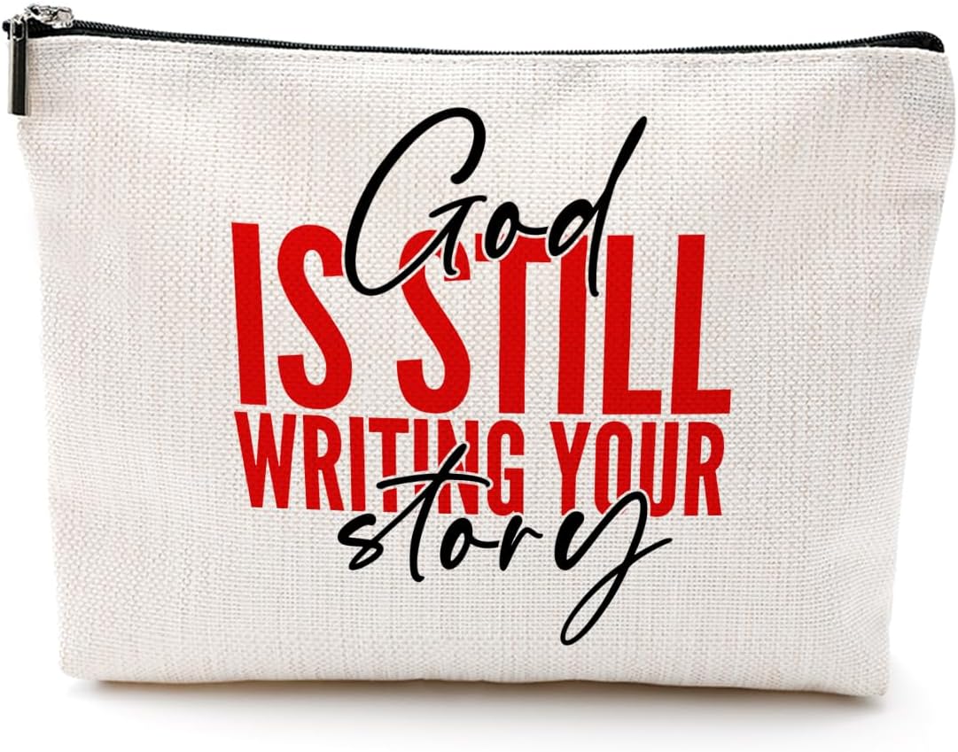 Christian Gifts for Women, Makeup Bag Faith Gifts for Women Mom Sister Coworker Inspirational Religious Birthday Catholic Bible Accessories Cosmetic Bag Christmas Appreciation Wedding Anniversary