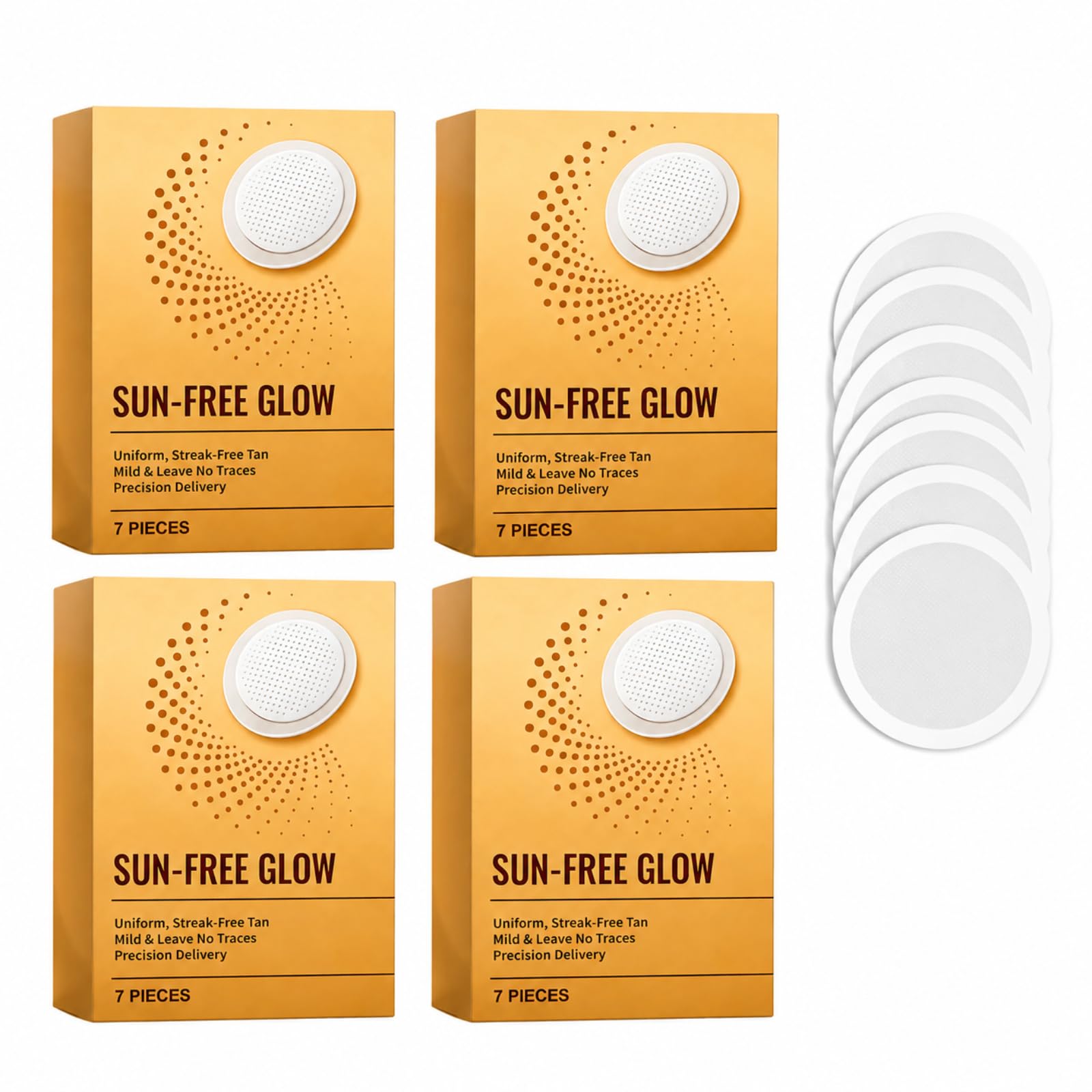 SUN-FREE GLOW Samoopalające plastry z mikroigłami — jednolita naturalna opalenizna, bez pomarańczowego odcienia, formuła nawilżająca unisex do każdej skóry