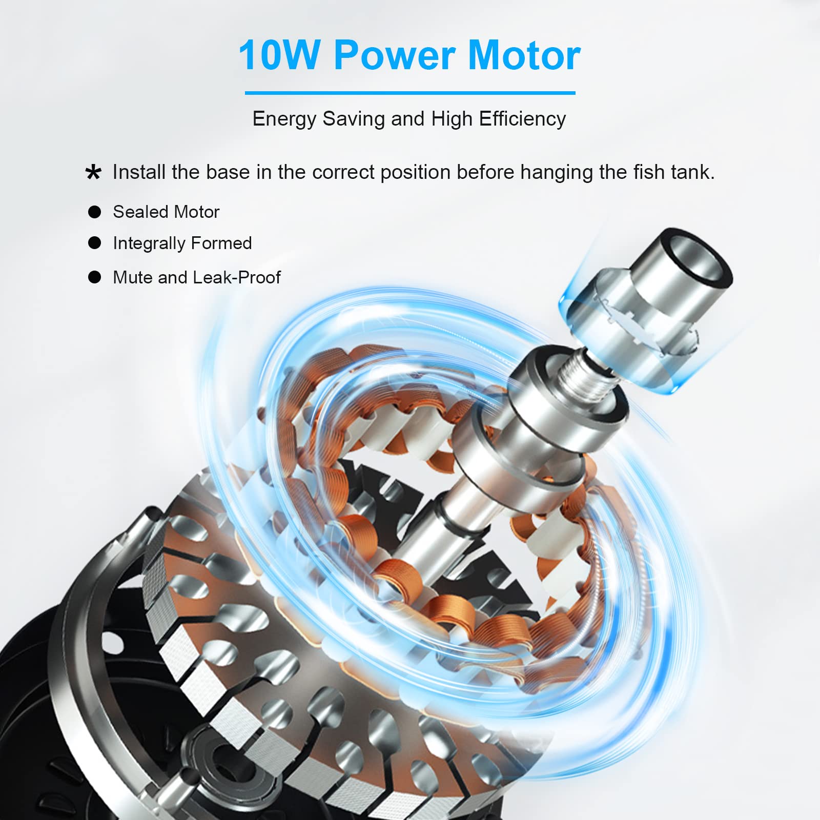 Buy AKKEE Fish Tank Filter, External Filter, 10W 750L/H Waterfall Hang