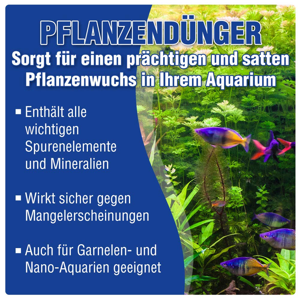 AQUALITY AQUARIUM 2er Pflanzenpflege Sparset (Enthält Pflanzendünger mit allen wichtigen Spurenelementen und Mineralien und Eisendünger mit zweiwertigem Eisen FE2), Set-Größe:SET 5000