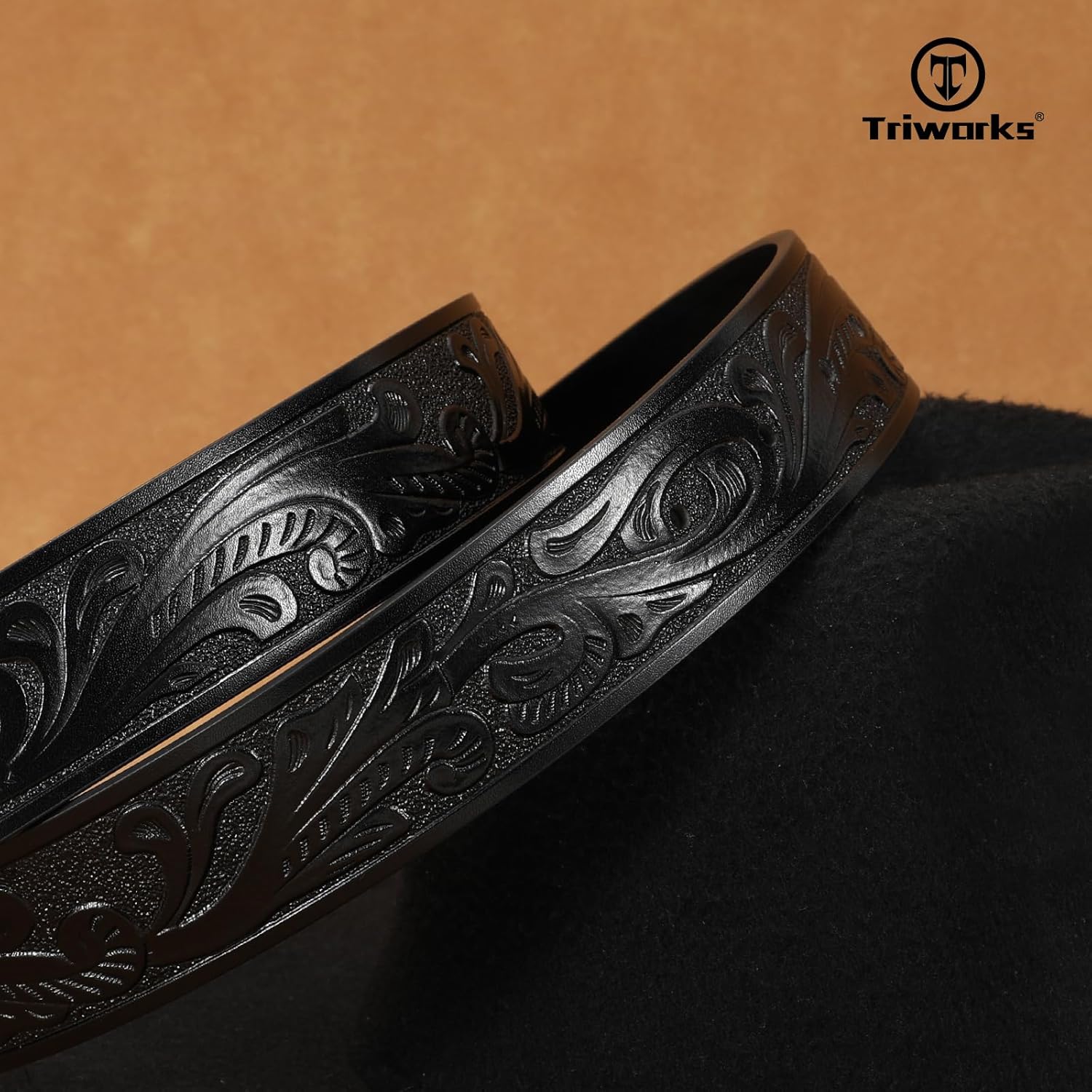 TRIWORKS Women's Western Leather Belt Vintage Medieval Turquoise Buckle Belt Ladies Cowgirl Leather Waist Belt - Image 8