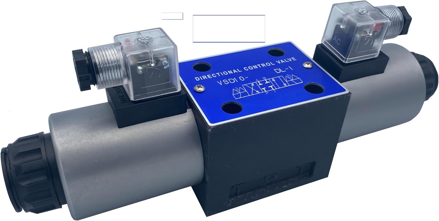 Hydraulic Electric Solenoid Valve D05 (NG10) DIN Connector 31 GPM 4560 psi (110VAC, C-Closed-All Ports Closed in Center Position)