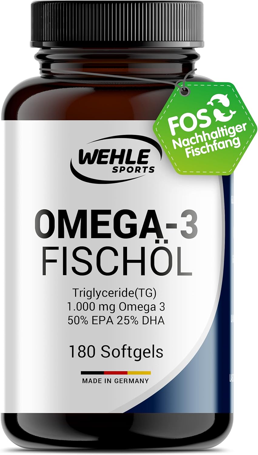 Omega 3 Kapseln hochdosiert Fischöl Kapseln mit 2000mg (1000mg EPA