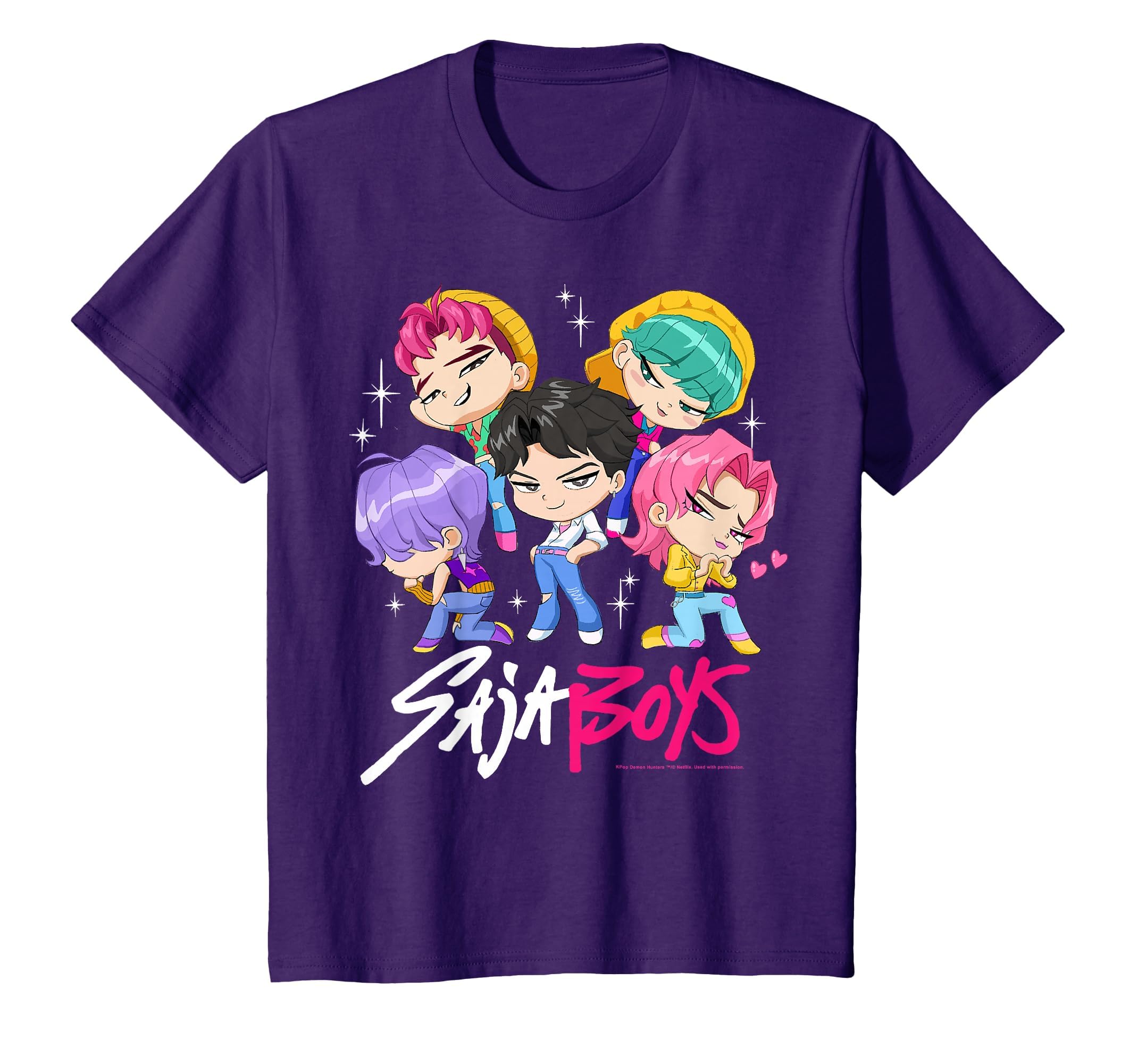 Saja Boys Chibi Band Group Shot T-Shirt