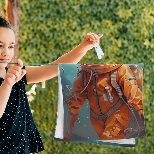 Vista 193 de Juego de 2 toallas de baño de color morado, remolques de mano de lobo, toallas de baño, toallas suaves y absorbentes para baño, cocina, gimnasio