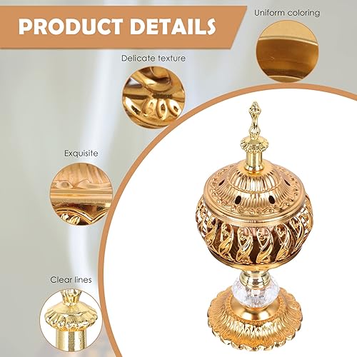 Miniatura 3 de Cabilock 2 piezas delicado arte incensario soporte para relajación decoración del hogar y meditación Diseño único quemador de incienso para material