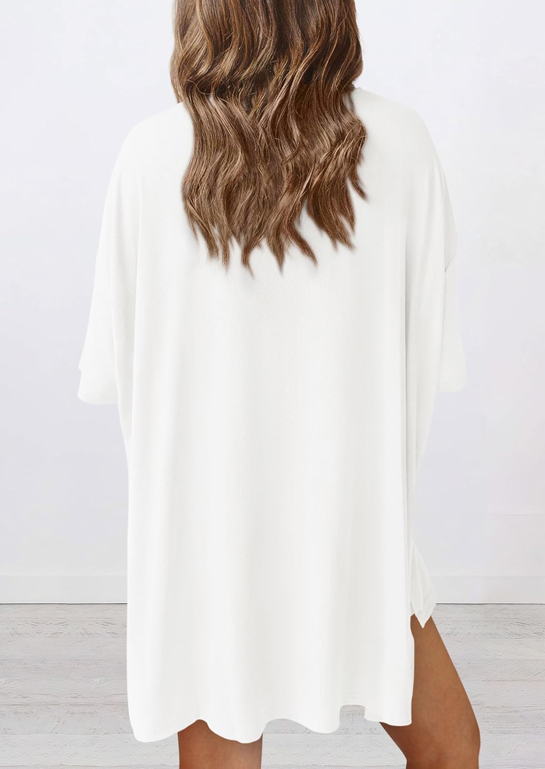 PRETTYGARDEN Women 2 Piece Lounge Set 2026 Summer Casual Oversized Shirts Biker Shorts Matching Airport Travel Outfit Clothes - Image 2