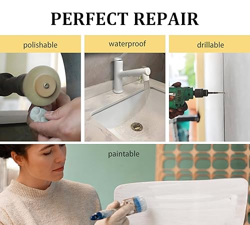 Miniatura 4 de Masilla epoxi, 10 oz  280 g Arcilla epoxi de reparación rápida, masilla de relleno de alta resistencia de 2 partes para esculpir, modelar,