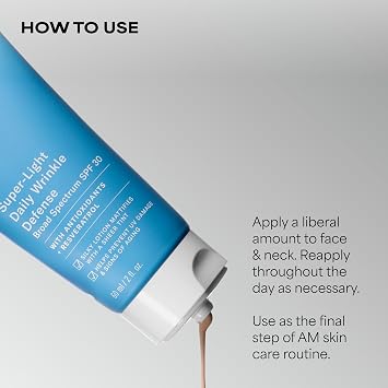 Paula's Choice RESIST SPF 30 Super-Light Daily Wrinkle Defense Tinted Sunscreen for Oil Control, Light Uneven Tone Coverage, Face Sunscreen for Oily Skin, Matte Face Cream, UVA/UVB Protection, 2 Fl Oz