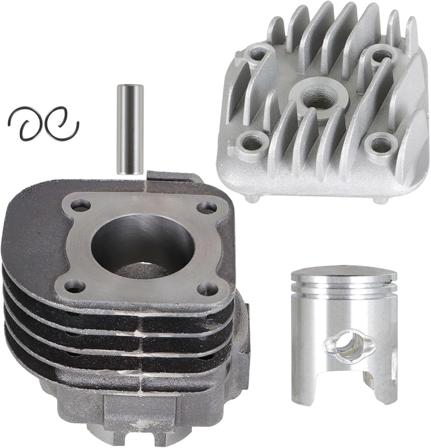 marddpair Cylinder Piston Top End Kit Replacement for Polaris Scrambler 50 2001-2003 Replacement for Polaris Predator 50 2004-2007