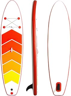 MXSXN Inflatable Stand Up Paddle Board 305 * 76 * 15Cm Non-Slip Deck with Premium SUP Accessories Wide Stance, Bottom Fins for Surfing Control Youth Adults Beginner