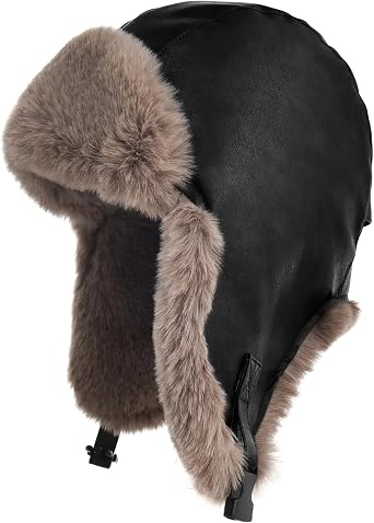 Trapper Hat Men Women Winter Ushanka Hats Warm Faux Fur Aviator Trooper Hat