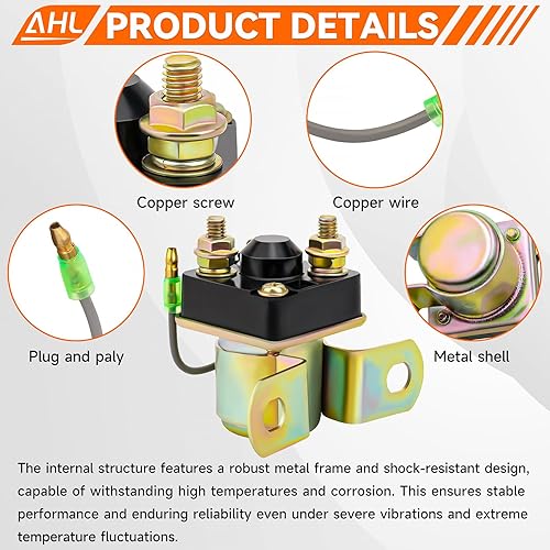 Miniatura 3 de AHL Relé solenoide de arranque para Polaris Trail Blazer 250 1990-2003 ATV