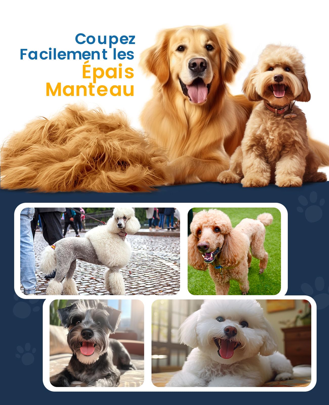 oneisall Tondeuse pour chien