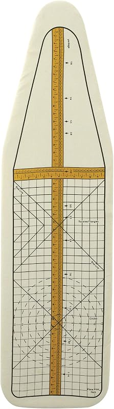 Household Essentials Deluxe Ironing Board Replacement Pad and Cover, Sewing Guide Pattern, Cream