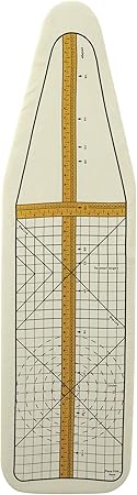 Household Essentials Deluxe Ironing Board Replacement Pad and Cover, Sewing Guide Pattern, Cream