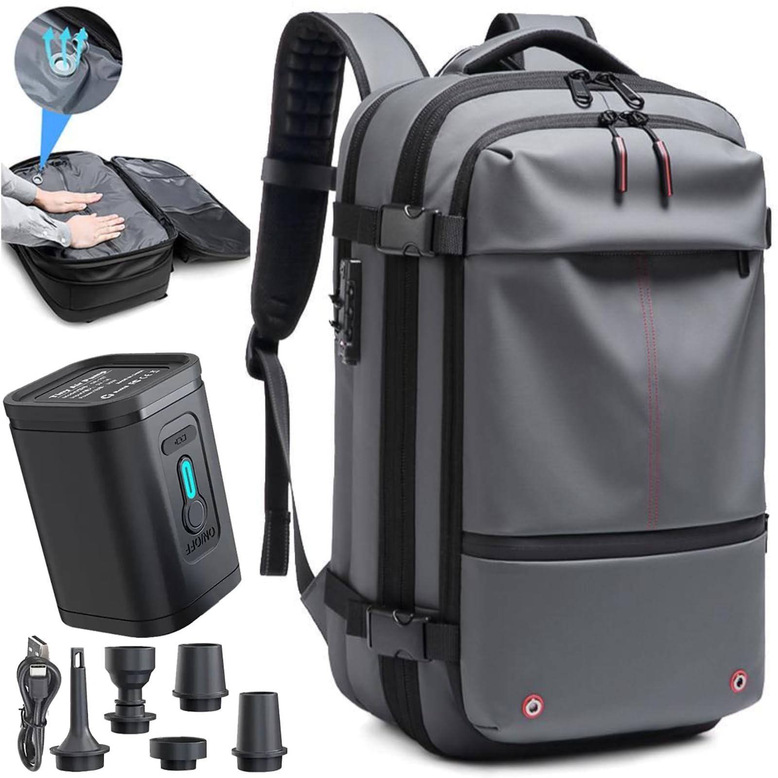 Vacpack Zaino da viaggio a compressione sottovuoto con