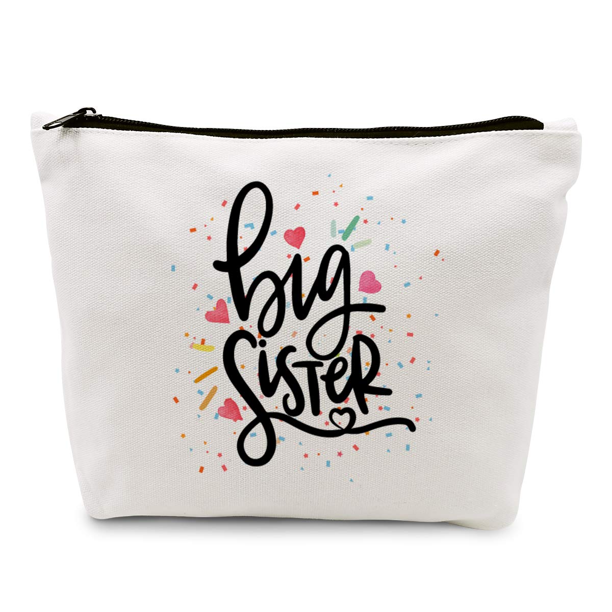 Cute Big Sister Reusable Makeup Bag Big Sister Gifts for Little Girls Best Sister Eco-Friendly Makeup Bag Gifts for Birthday Christmas